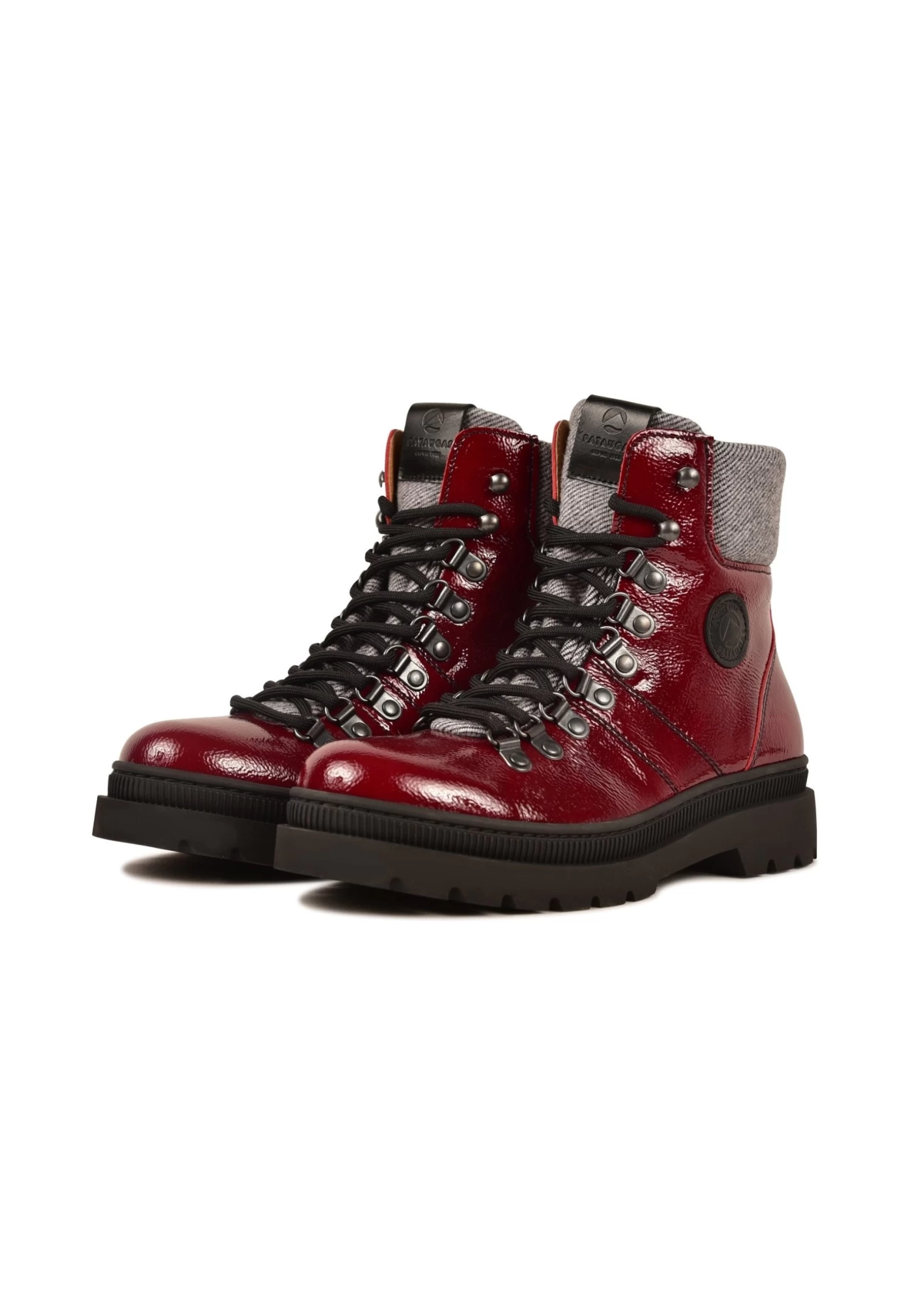 Pataugas Nistos/V F4H - Botines Con Cordones - Burgundy 2 Pataugas Nistos/V F4H - Botines Con Cordones - Burgundy - Imagen 2